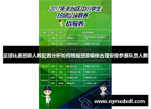 足球比赛班级人数配置分析如何根据班级规模合理安排参赛队员人数
